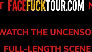 Big Tits Latina MILF Kneels For Deep Throat