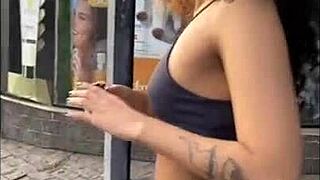 i took this ebony babe to the party for massage fun