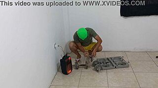 I fulfilled my fantasy watching my stepson do aerobics then seduced him for sex