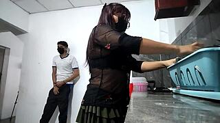 neighbor masturbates watching me