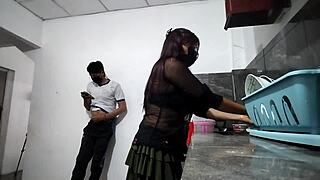 neighbor masturbates watching me