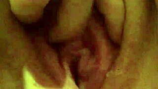 solo girl teases her wet juicy pussy with fingers