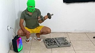 I fulfilled my fantasy watching my stepson do aerobics then seduced him for sex