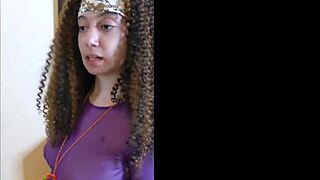 teen gets her first black cock in long clip