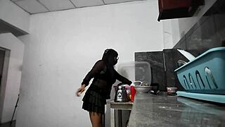 neighbor masturbates watching me