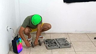 I fulfilled my fantasy watching my stepson do aerobics then seduced him for sex