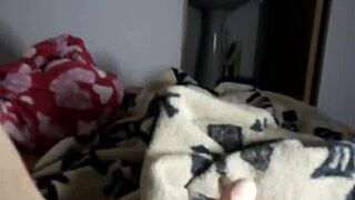 milf performs footjob on pussy in femdom session