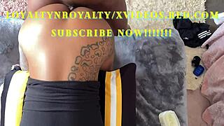 loyaltynroyalty couple rides big black cock to creampie squirting