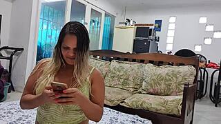 Hot Latina Shows Big Ass Fetish