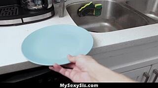 Stepbro trains Latina sisters on deep sucking!