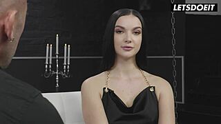 big tits brunette lady gang drilled deep in tight butthole then jizzed in slutty mouth