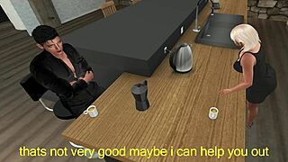 Late Night In The Kitchen With Wife.