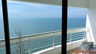 Ladyboy Amy's bareback anal