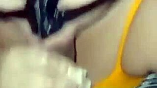 latina woman gives blowjob to husband while describing orgasm in the woods