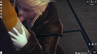 honey select 2 videogame blonde in white lingerie gets whipped and fucked 😏