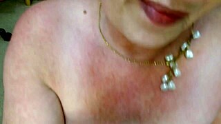 Dawn masturbated in her teddy