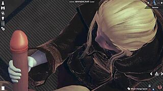 honey select 2 videogame blonde in white lingerie gets whipped and fucked 😏