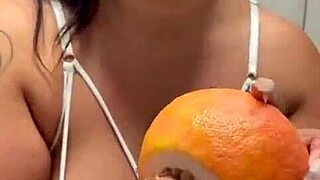 Fruit Is Fun In Softcore Fetish With Curvy BBW