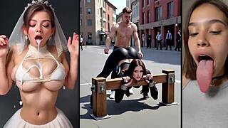 Feel the Intense Worship as Cum Covers the Beautiful Oiled Body in Slow Motion