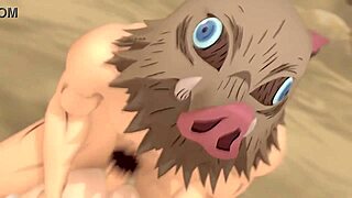 i'm watching demon slayer kimetsu no yaiba with nezuko in this animation, it's so cool.