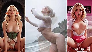 Feel the Intense Worship as Cum Covers the Beautiful Oiled Body in Slow Motion