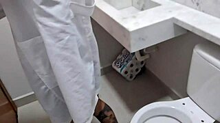 Nurse Fucks In Hospital Bathroom!