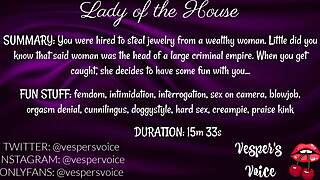 f4m audio story of interrogation and handcuffed pleasure