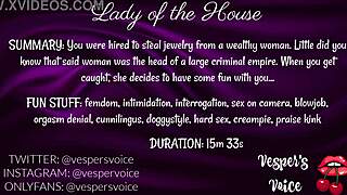 f4m audio story of interrogation and handcuffed pleasure