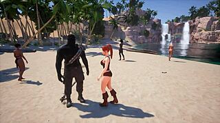 Serenia meets big black bull for anal, deepthroat, and titty fuck session