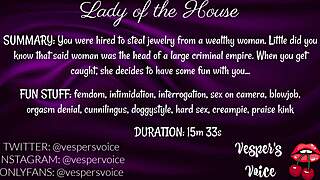 f4m audio story of interrogation and handcuffed pleasure