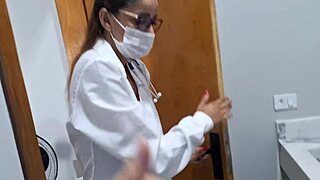 Nurse Fucks In Hospital Bathroom!