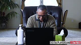 skinny teen april snow in 3some with marcus london 😍🏋️‍♀️