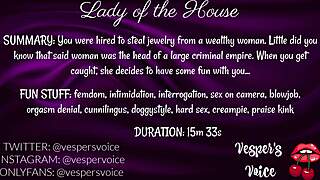 f4m audio story of interrogation and handcuffed pleasure