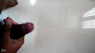 Me Jerking My Cock with Cum and Jizz