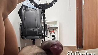 She was sucking her friend when her husband caught her