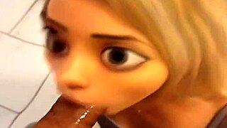 Blonde Teen Elsa Takes BBC In Public Bathroom!