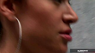 Horny maid franceska jaimes teases interracial anal creampie