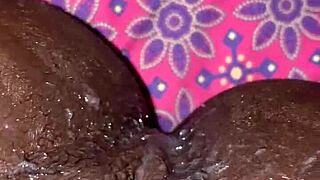 ebony slut, want a creampie from my big black cock?