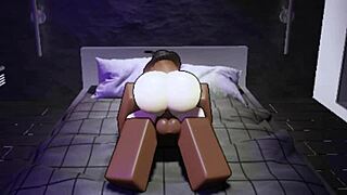 She's riding that big black cock in the studio, her big ass bouncing