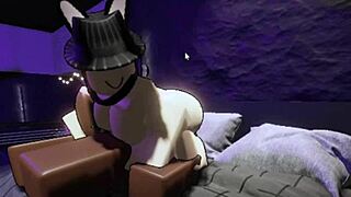 She's riding that big black cock in the studio, her big ass bouncing