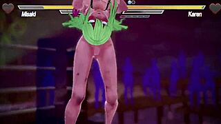 Lesbian battle with squirting and fingering