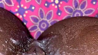 ebony slut, want a creampie from my big black cock?