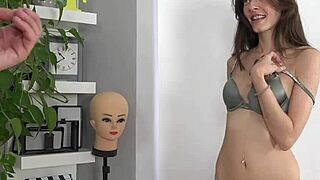 I gave the skinny brunette slut a casting blowjob and handjob.