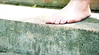 I, luiza marcato, masturbate alone in garden enjoying wet tits