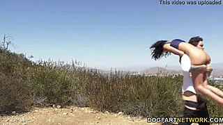 A stranger pounds skinny ebony jada doll hard