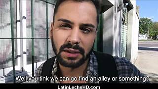 young straight latino gets paid to fuck gay guy in alley pov
