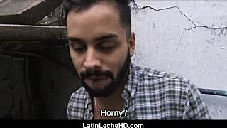 young straight latino gets paid to fuck gay guy in alley pov