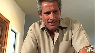 Blonde milf, how do you handle all holes in threesome?