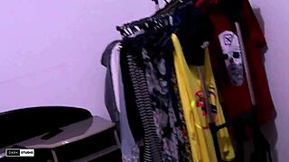 Young Brazilian Babe in Lingerie Poses with Natural Tits and Tattoo