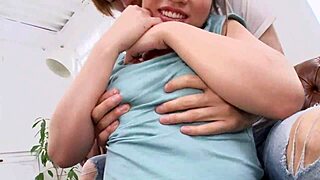 asian japanese woman hayami miona gets blowjob in morning garbage time